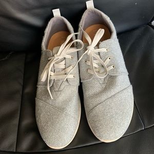 Toms canvas gray shoes